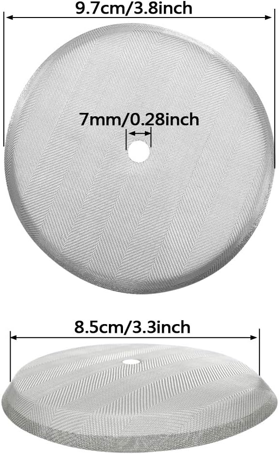 6 Pack Stainless Steel Mesh Replacement Filter Screen for French Press Coffee Makers C810