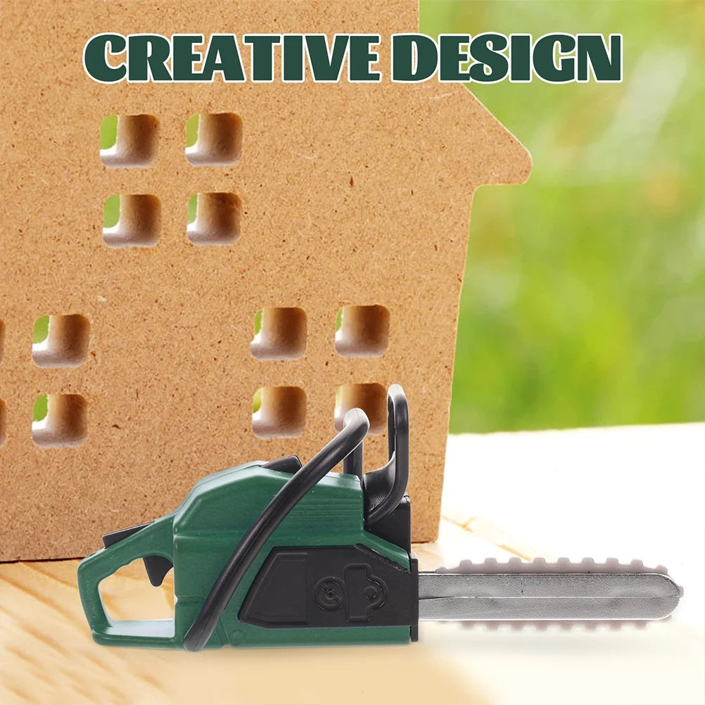 10 Pcs Dollhouse Chainsaw Ornament Models Miniature Toy Decorations H143