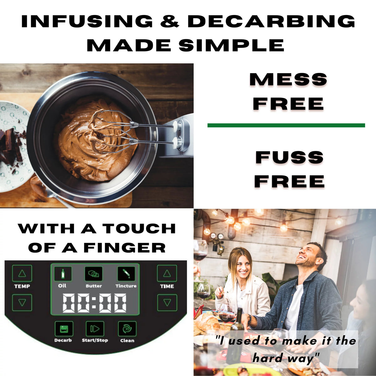Infusion & Decarb Machine for Butters, Oils, Tinctures Y32821