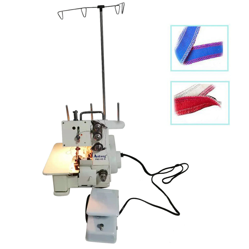 Serger Overlock Sewing Machine with Foot Controller Four Lines R508