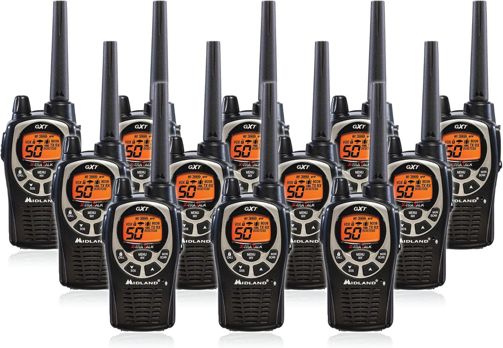 12 Radios GMRS Walkie Talkie with NOAA Weather Alert G582
