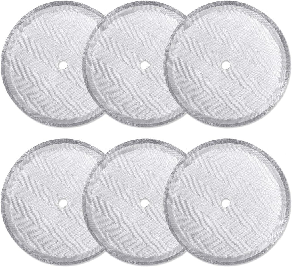 6 Pack Stainless Steel Mesh Replacement Filter Screen for French Press Coffee Makers C810