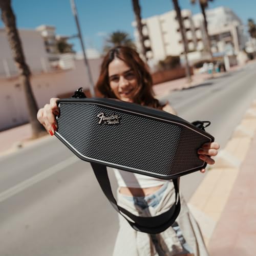 Portable Wireless Bluetooth Speaker with Subwoofer (Black & Steel) T368599