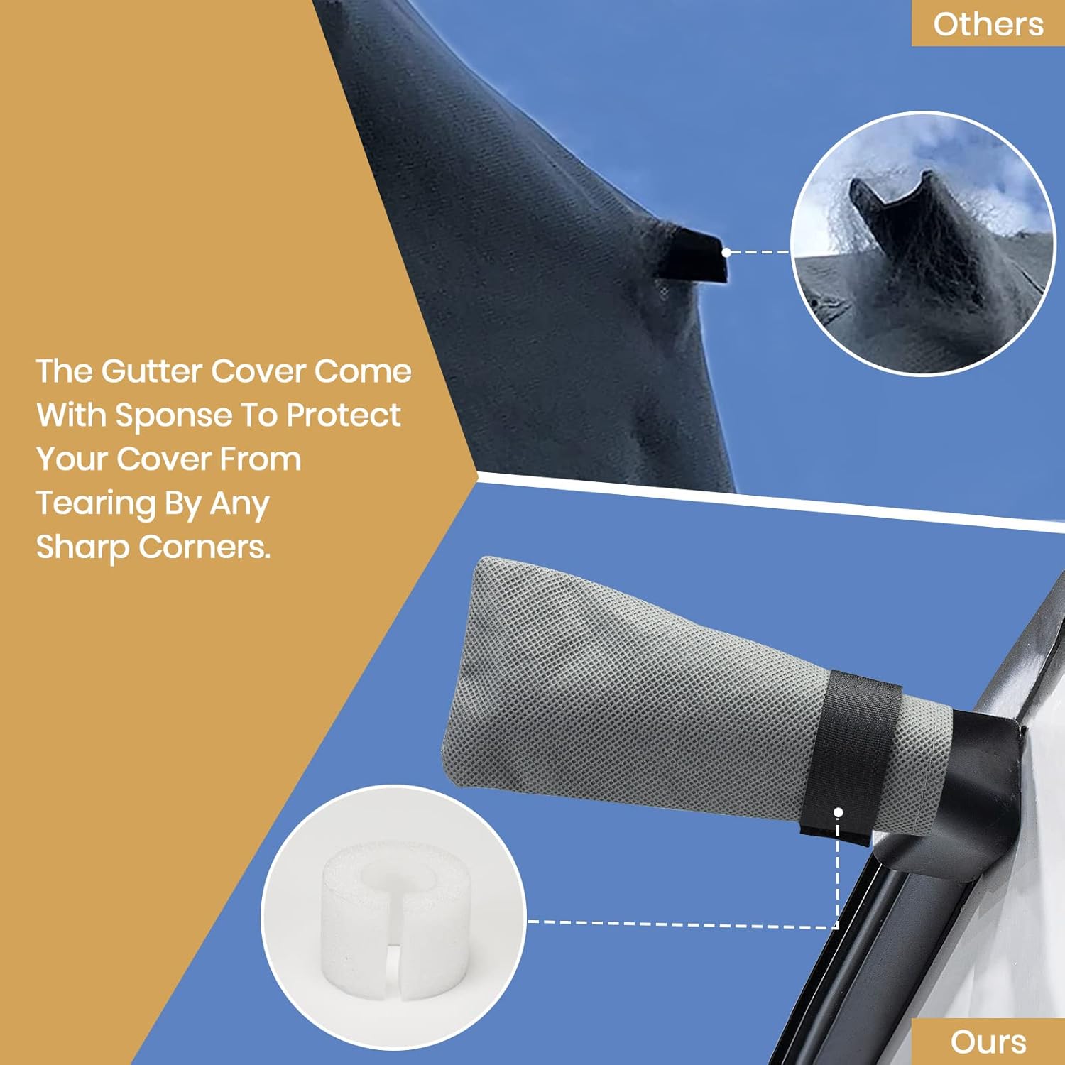 Waterproof Travel Trailer RV Cover with Cotton Lining O79085