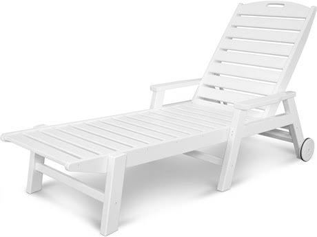 Nautical Chaise with Arms & Wheels Z90187