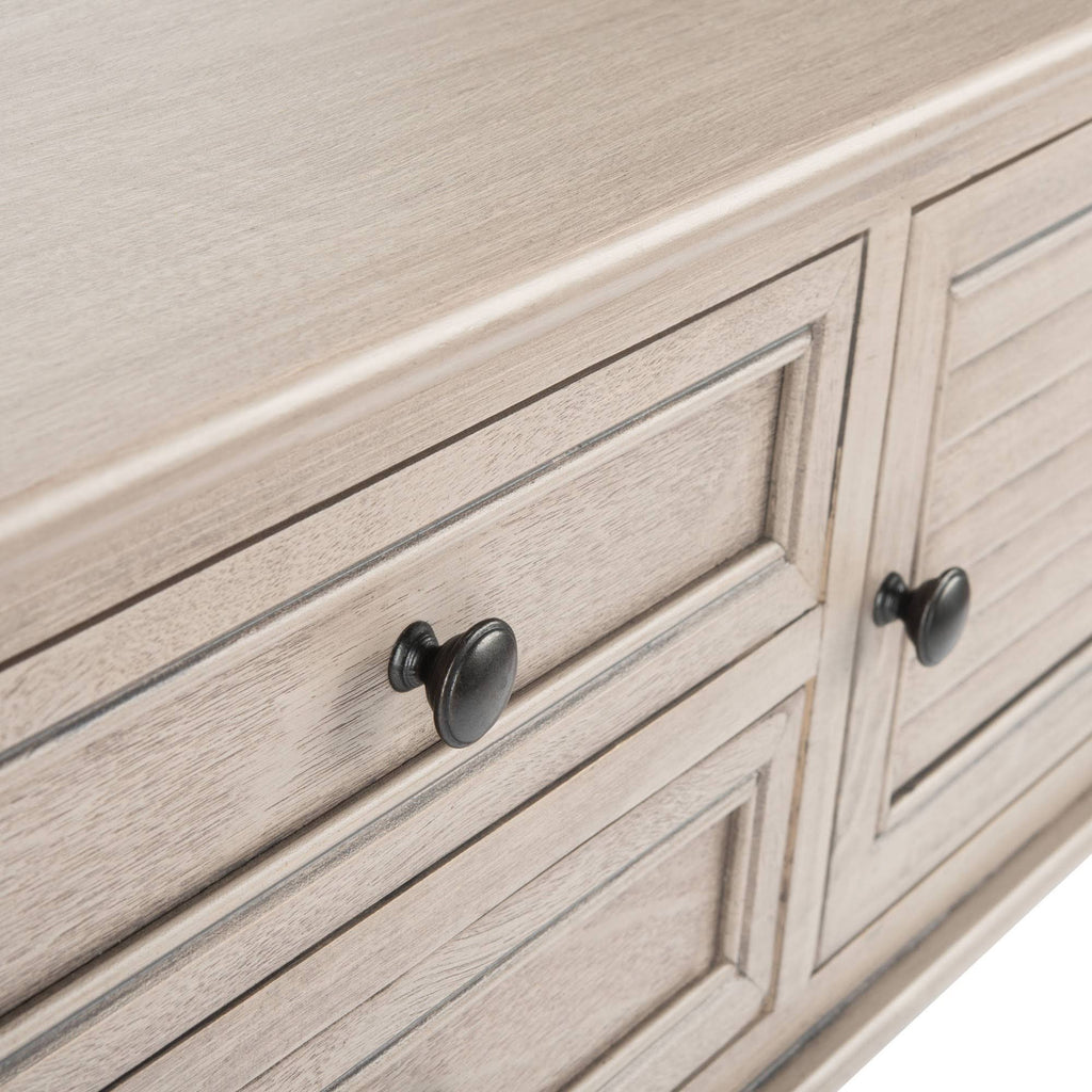 2 Drawer 2 Door Greige Console Table P832808