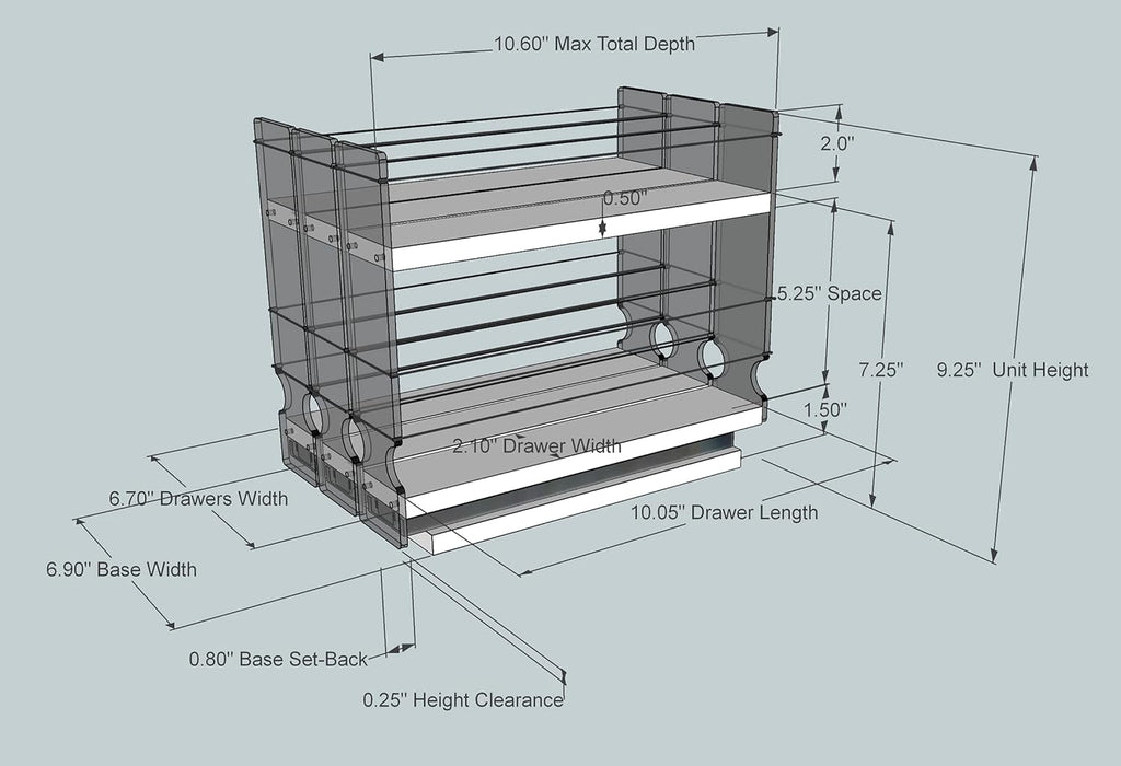 3 Drawer Spice Rack P937