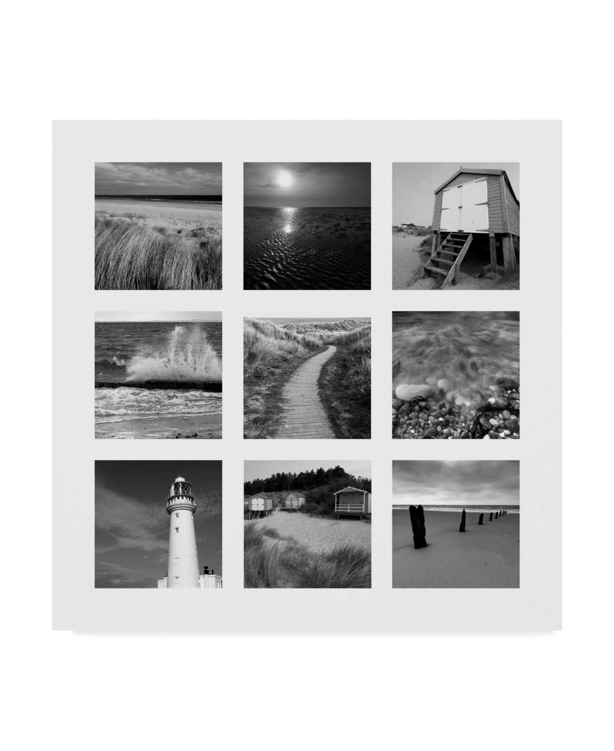Beach Canvas Art Set of 9 M400736