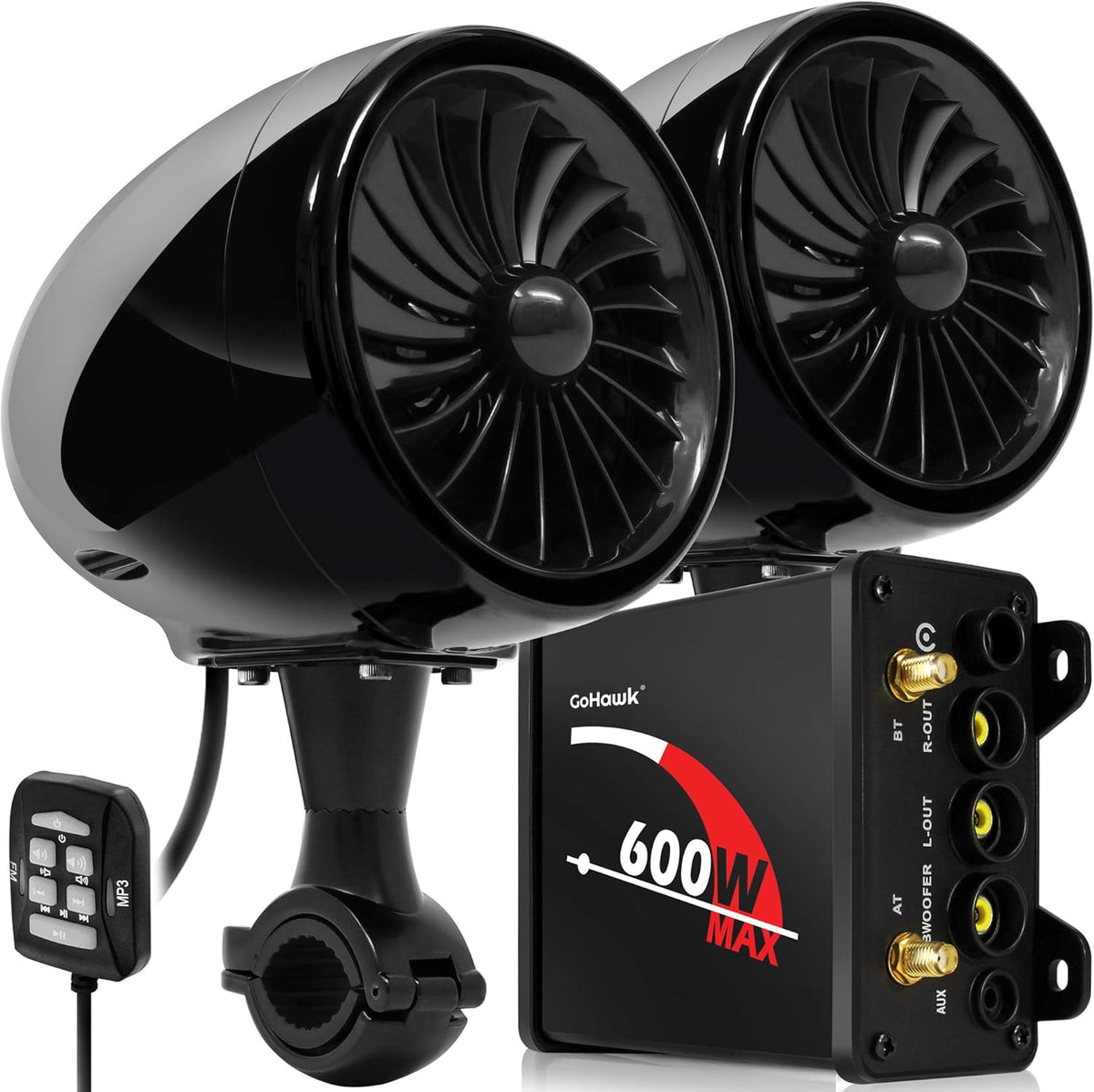 Waterproof Bluetooth Motorcycle Stereo Speakers Audio System Z7739