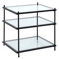 Black Glass End Table G473208