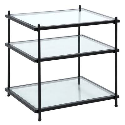 Black Glass End Table G473208