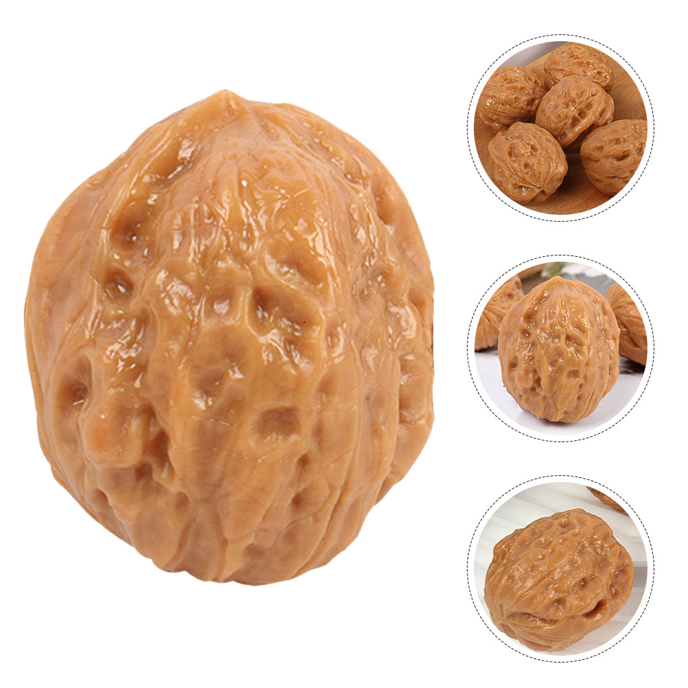 6 Pcs Miniature Artificial Fruit Nuts Decorations B669675