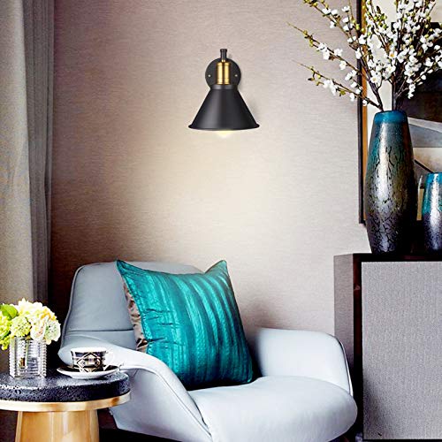 Bronze and Black Swing Arm Wall Lamp with On/Off Switch O703