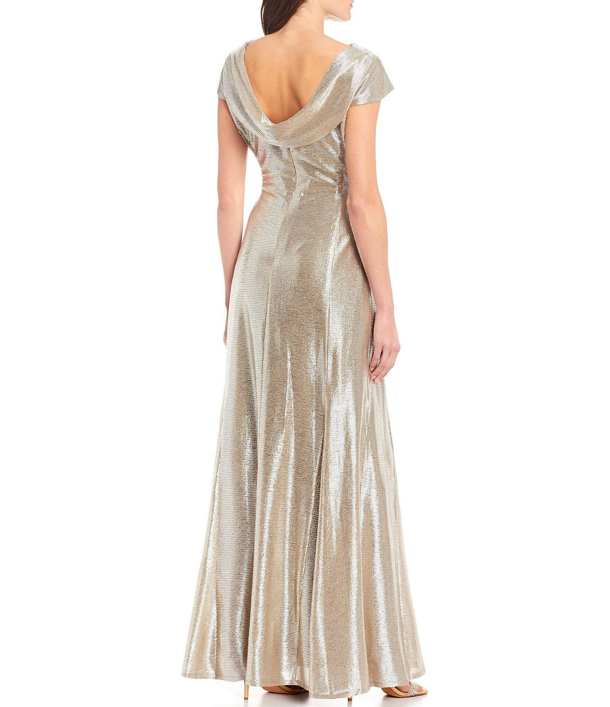 Metallic Knit Gown S911