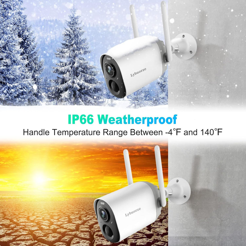 Wireless Outdoor Security Camera with Color Night Vision Y27553