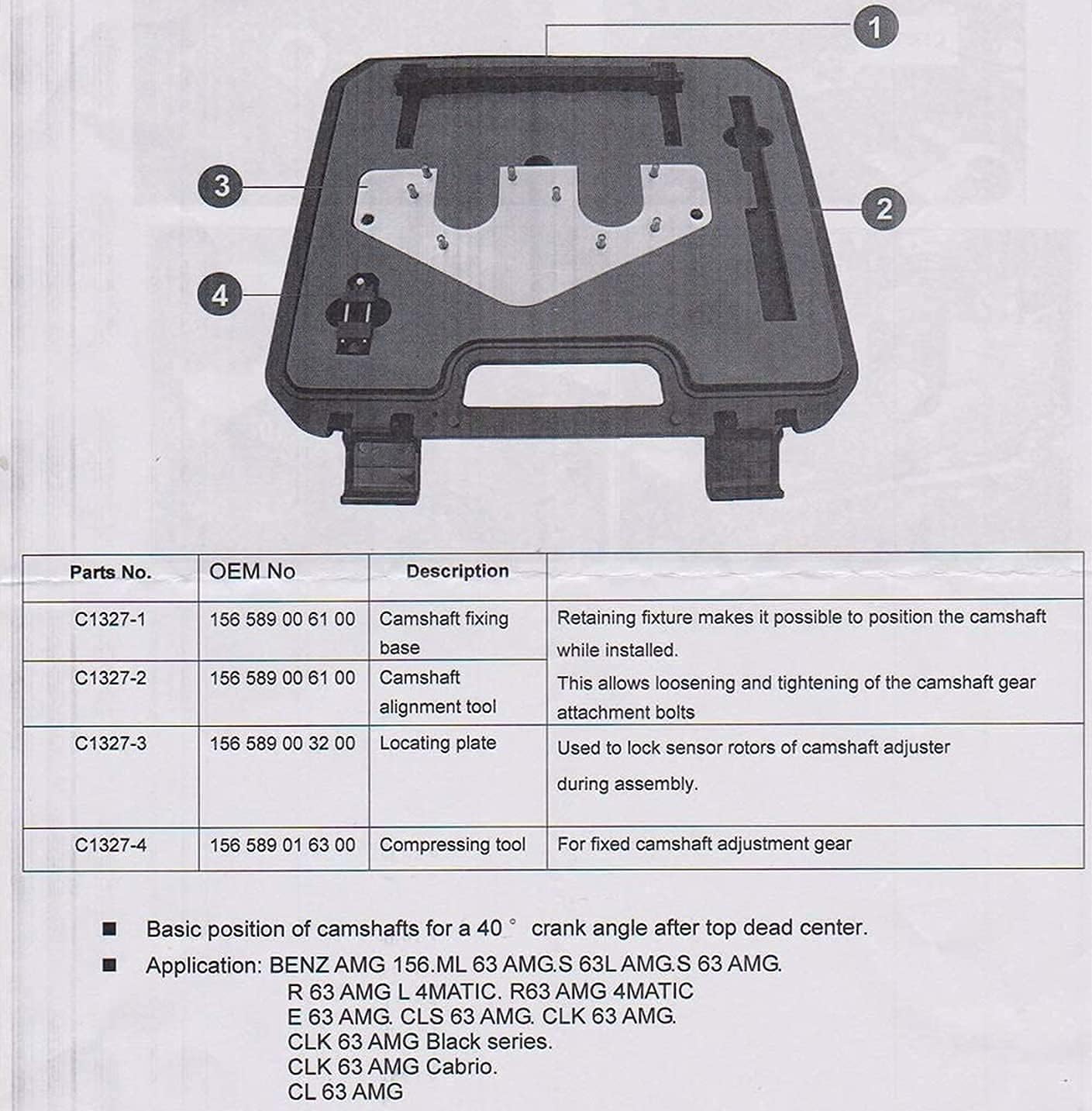 Engine Camshaft Alignment Timing Tool Kit Pack of 2 M69654