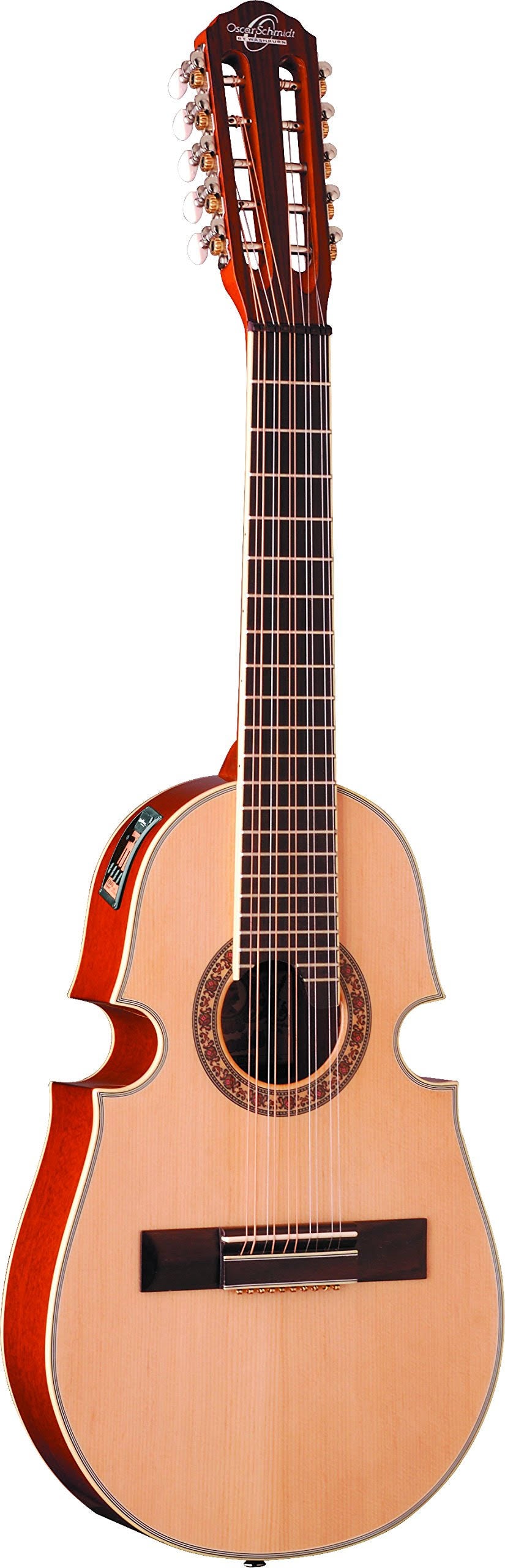 Natural Acoustic Electric Cuatro 10 String Guitar D789