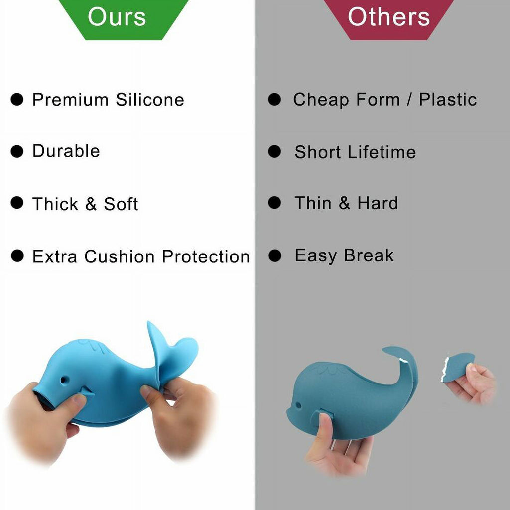 Blue Silicone Bathtub Faucet Cover E912