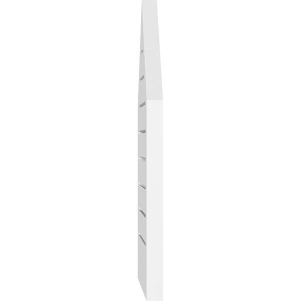 Peaked Top Surface Mount PVC Gable Vent W736