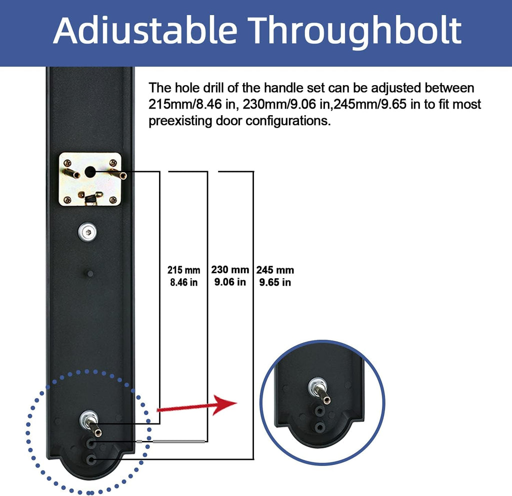 Double Door Handleset Brushed Nickel Finish Keyed Entry Handle and Dummy Handleset Set I73921