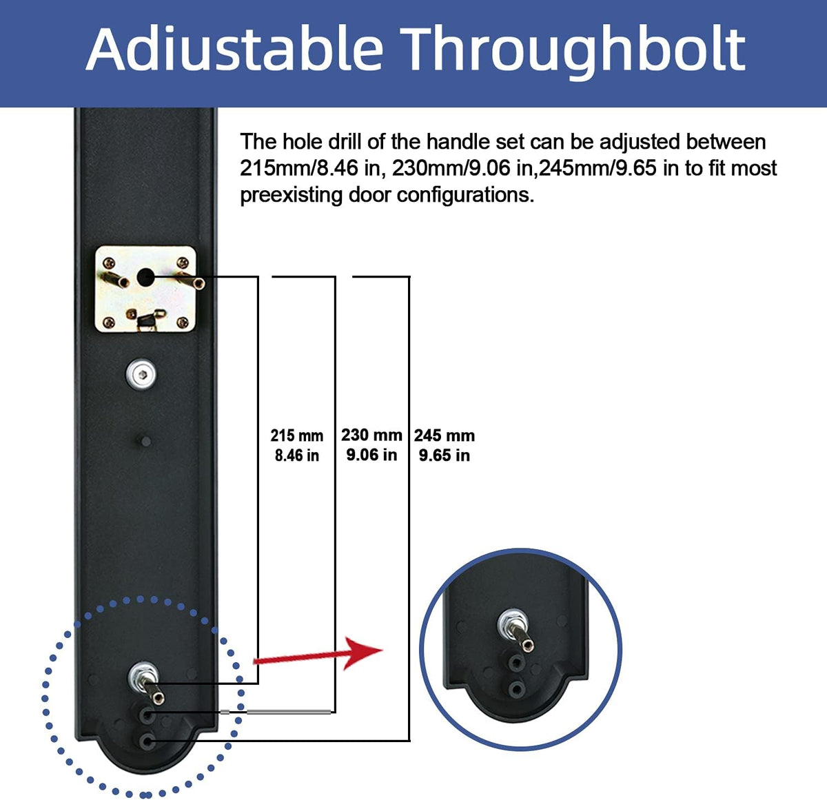 Double Door Handleset Brushed Nickel Finish Keyed Entry Handle and Dummy Handleset Set I73921