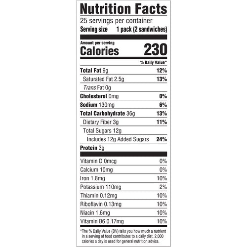 2 Pack Dark Chocolate Creme Breakfast Biscuits (25 pk.) T349