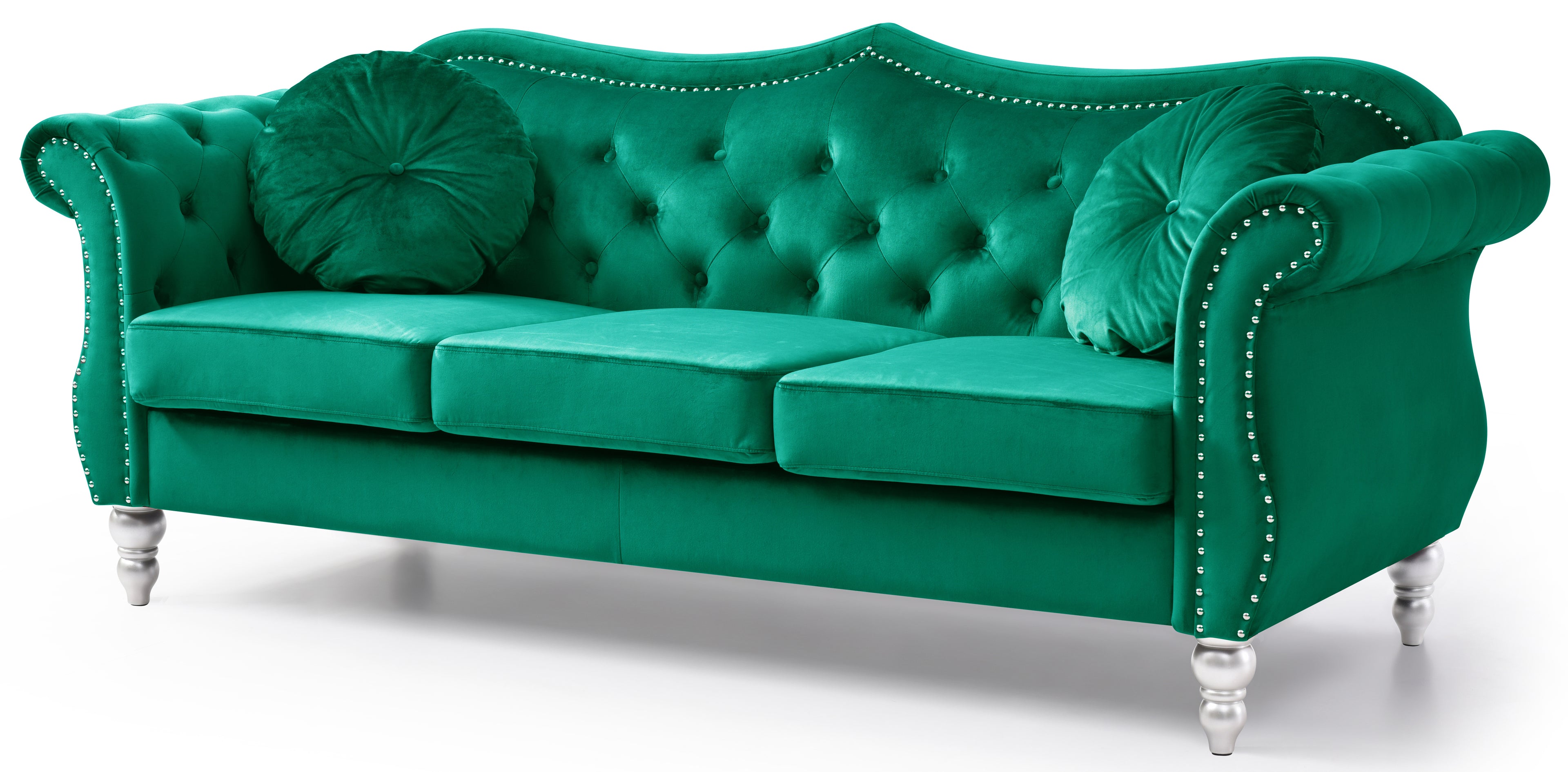 Green Velvet Sofa T1487