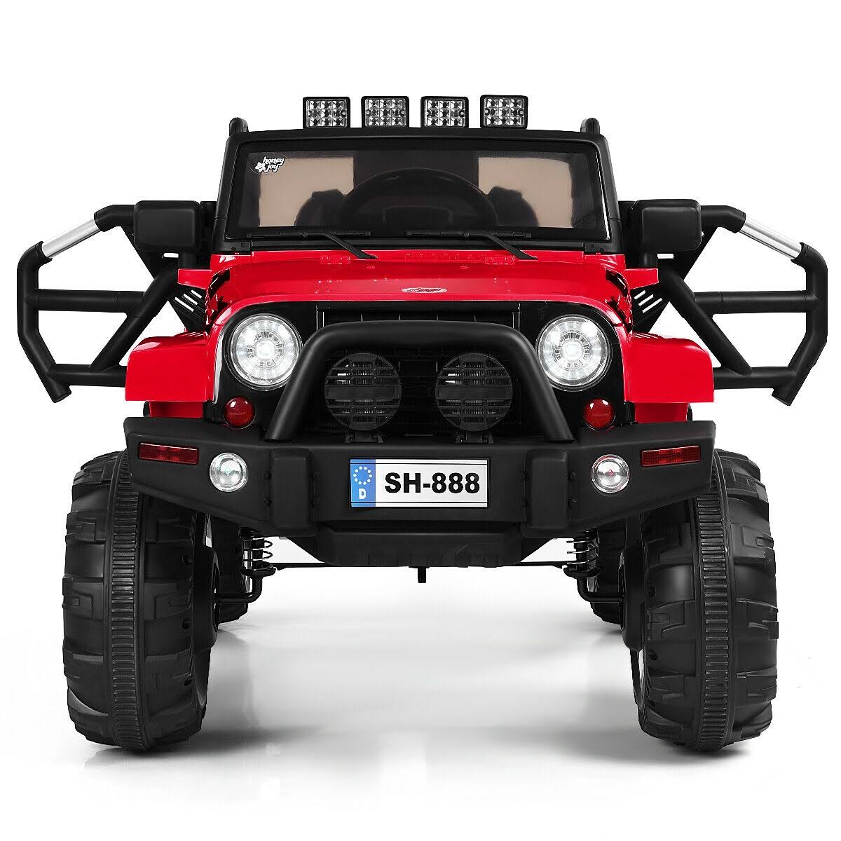 12V Red Kids Remote Control Riding Truck Car with LED Lights I272727