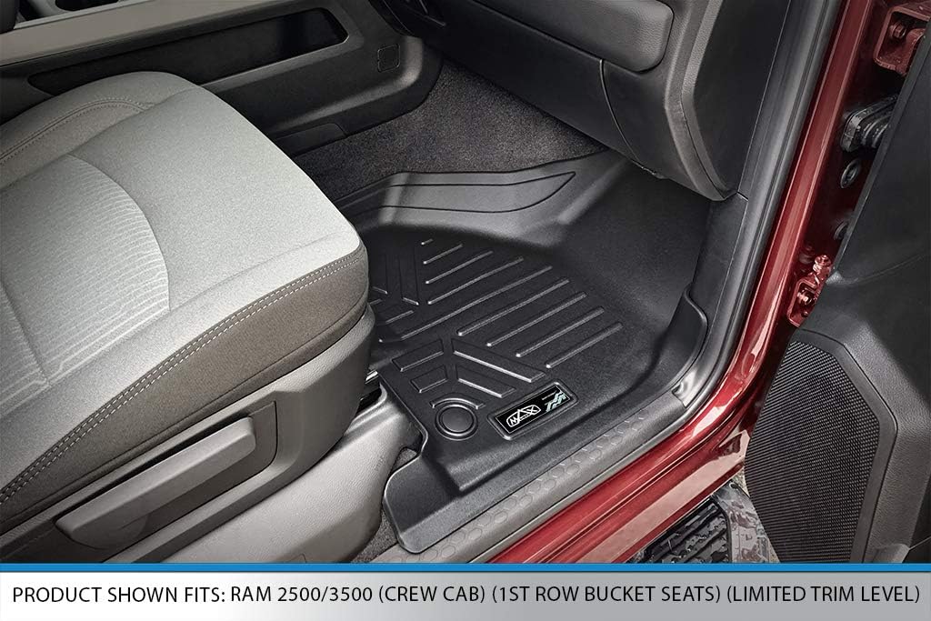 Custom Floor Mats 2 Row Liner Set Black J40453