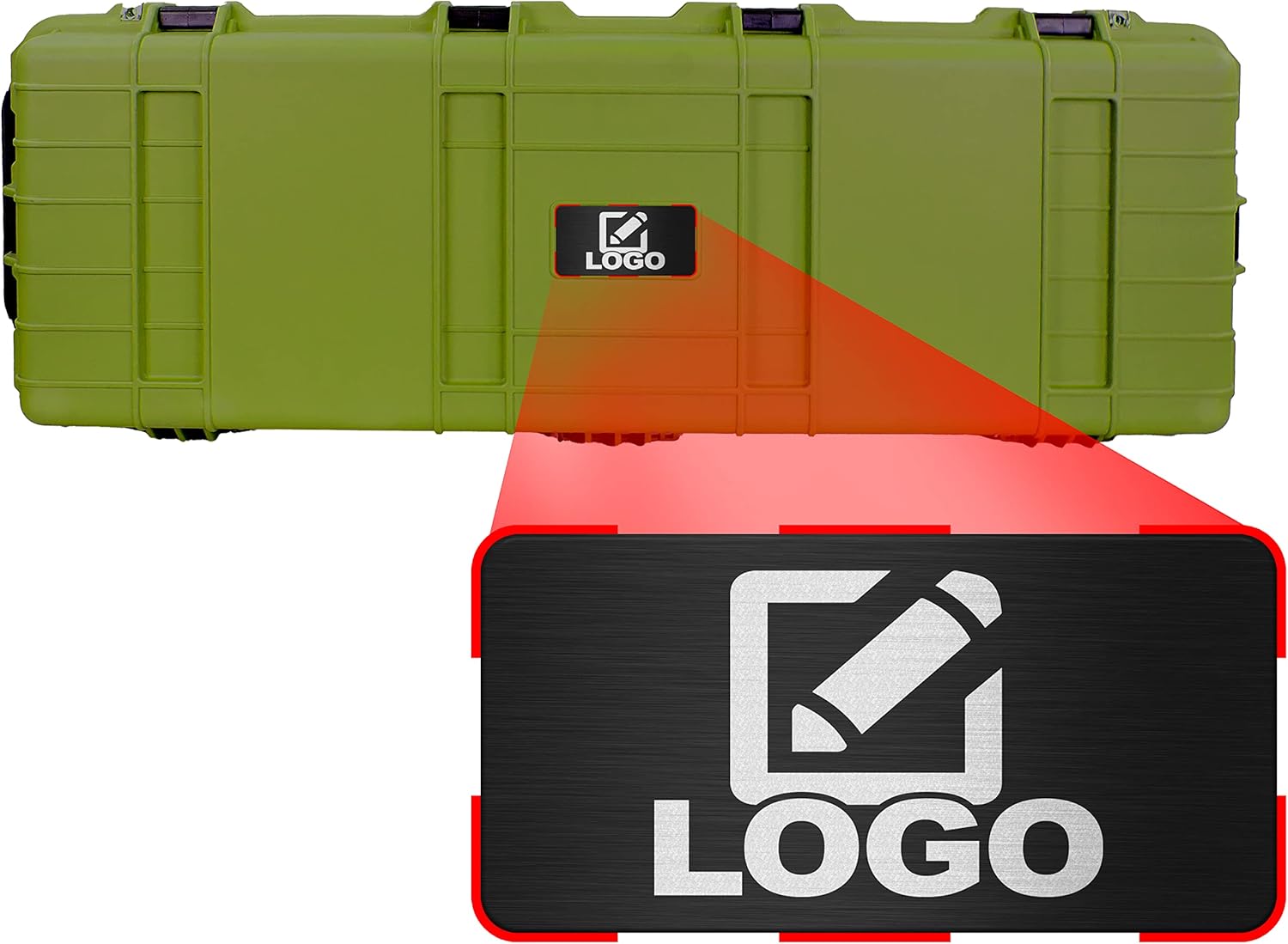 44 Inch Deep Heavy Transport Roller Hard Case with Foam A98228