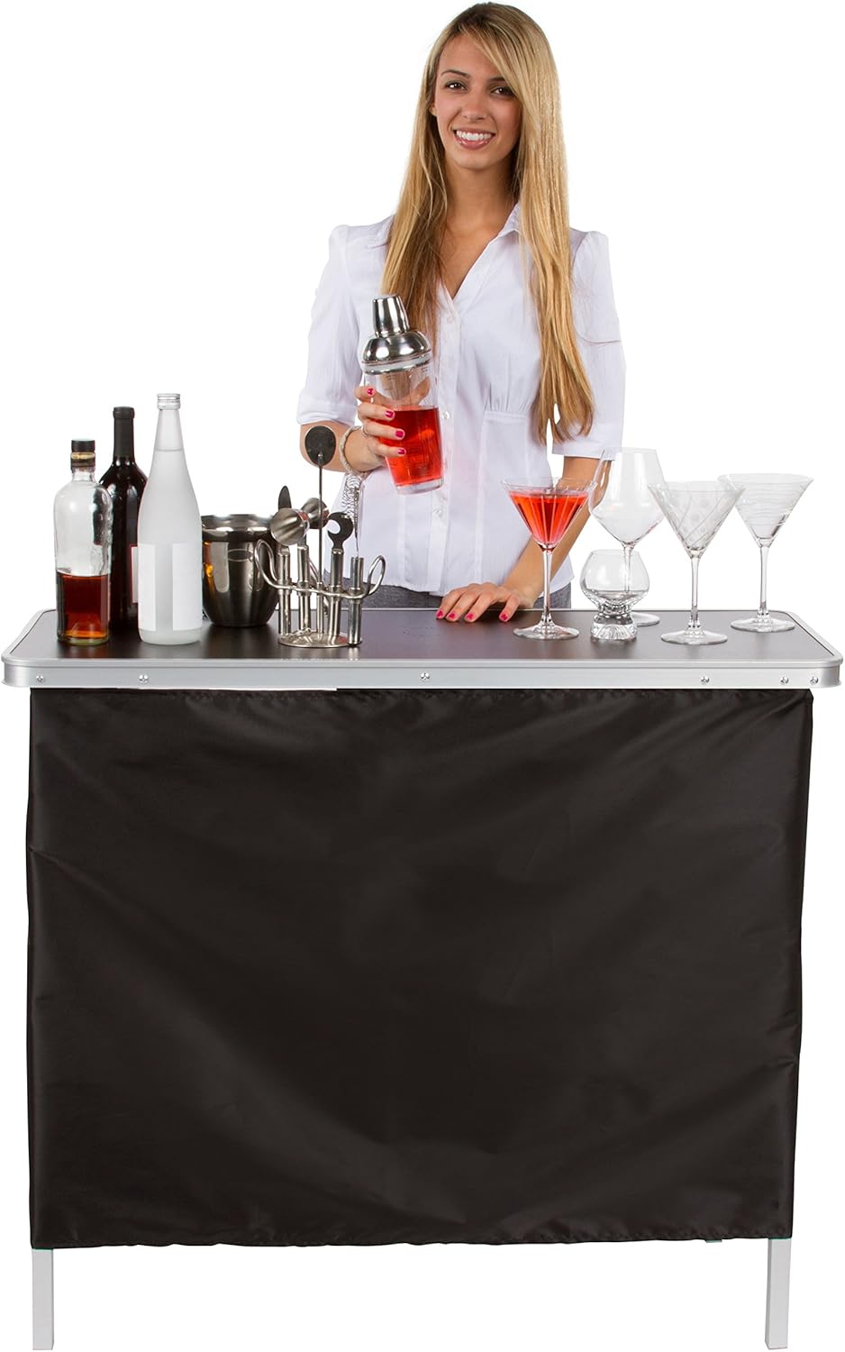 Portable Bar Table with Carrying Case G581