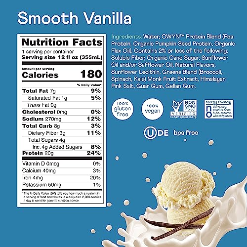 Dark Chocolate Plant Based Protein Shake, 12 Pack K283159