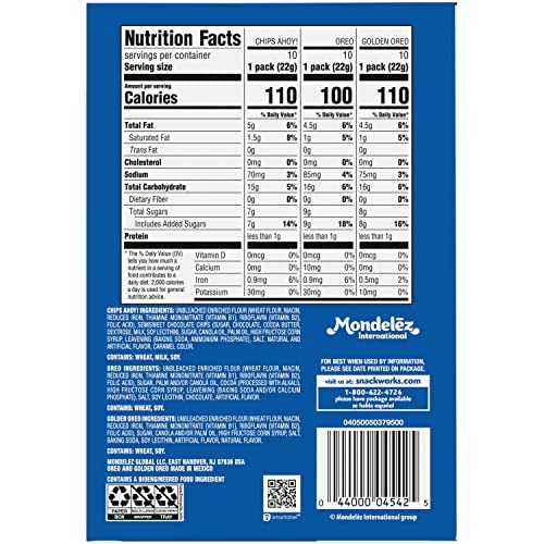 30 Snack Packs Cookie Variety Pack (Pack of 2) U233627