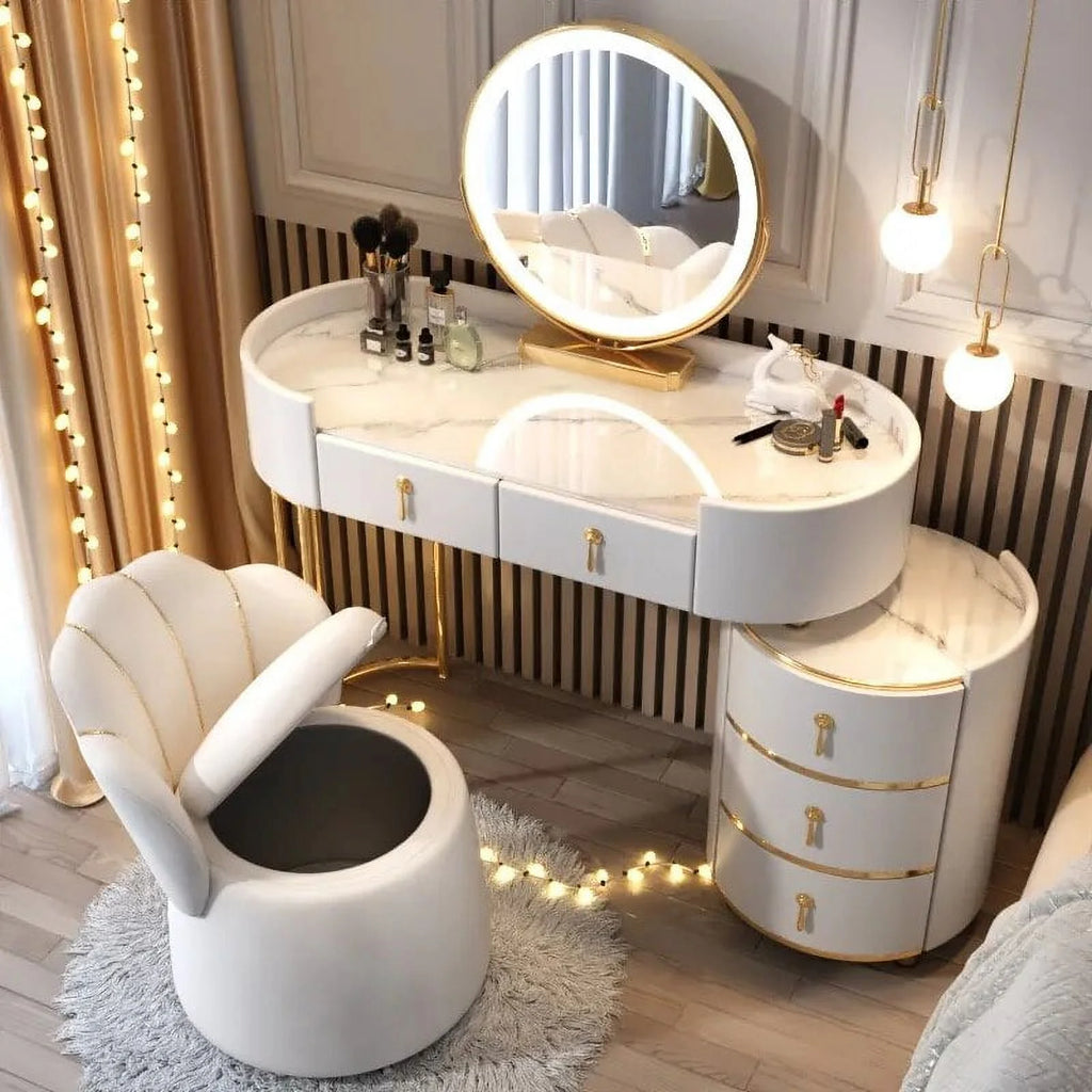 White Dressing Table with Drawer X732