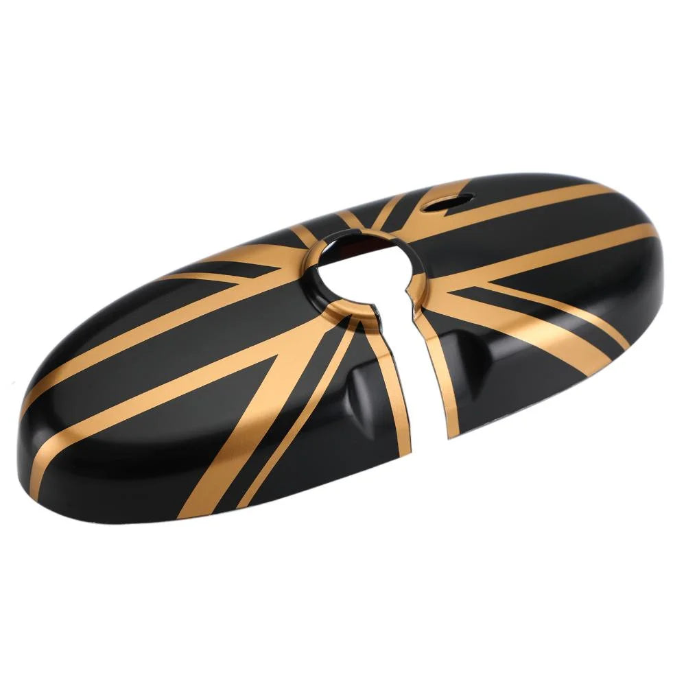 Black/Gold Rear View Mirror Cover F511