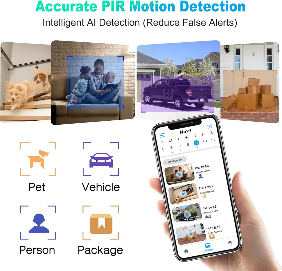 Wireless Outdoor Security Camera with Color Night Vision Y27553