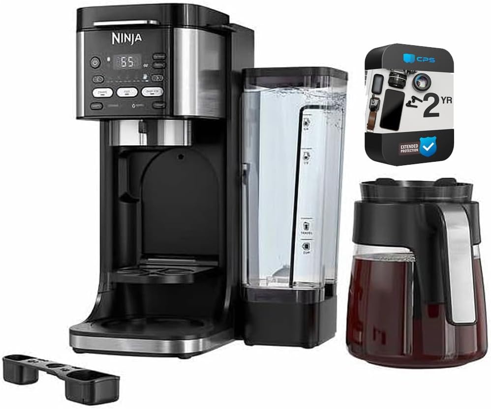 Black DualBrew Hot & Iced Coffee Maker Bundle with 2 YR CPS Enhanced Protection Pack A911016
