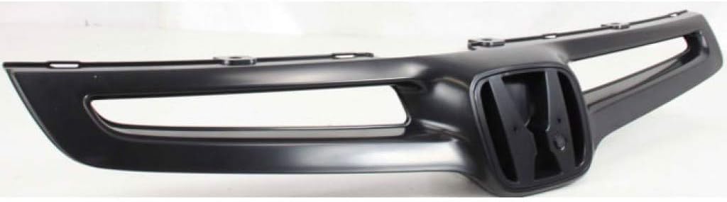 Painted Black Grille Assembly for Honda Accord Sedan 2003 2004 2005 Pack of 2 T3313