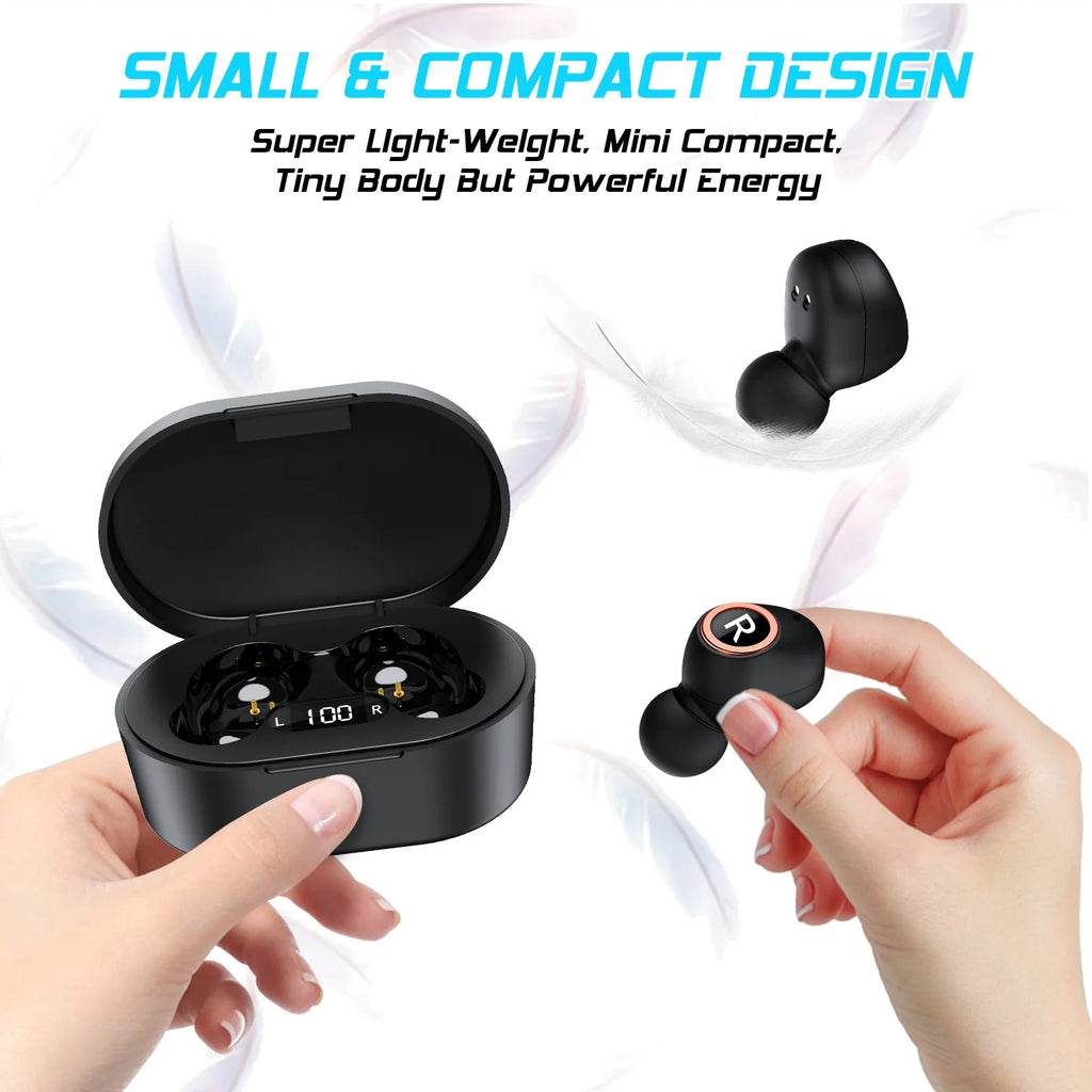 Wireless Earbuds with Charging Case and Built-in Mic R5690