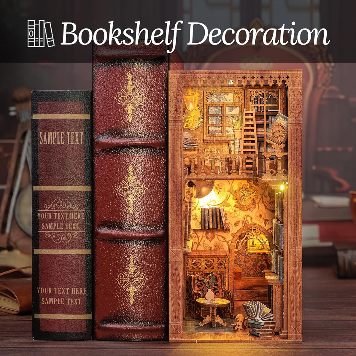 3D Wooden Puzzle Book Nook Kit R35067