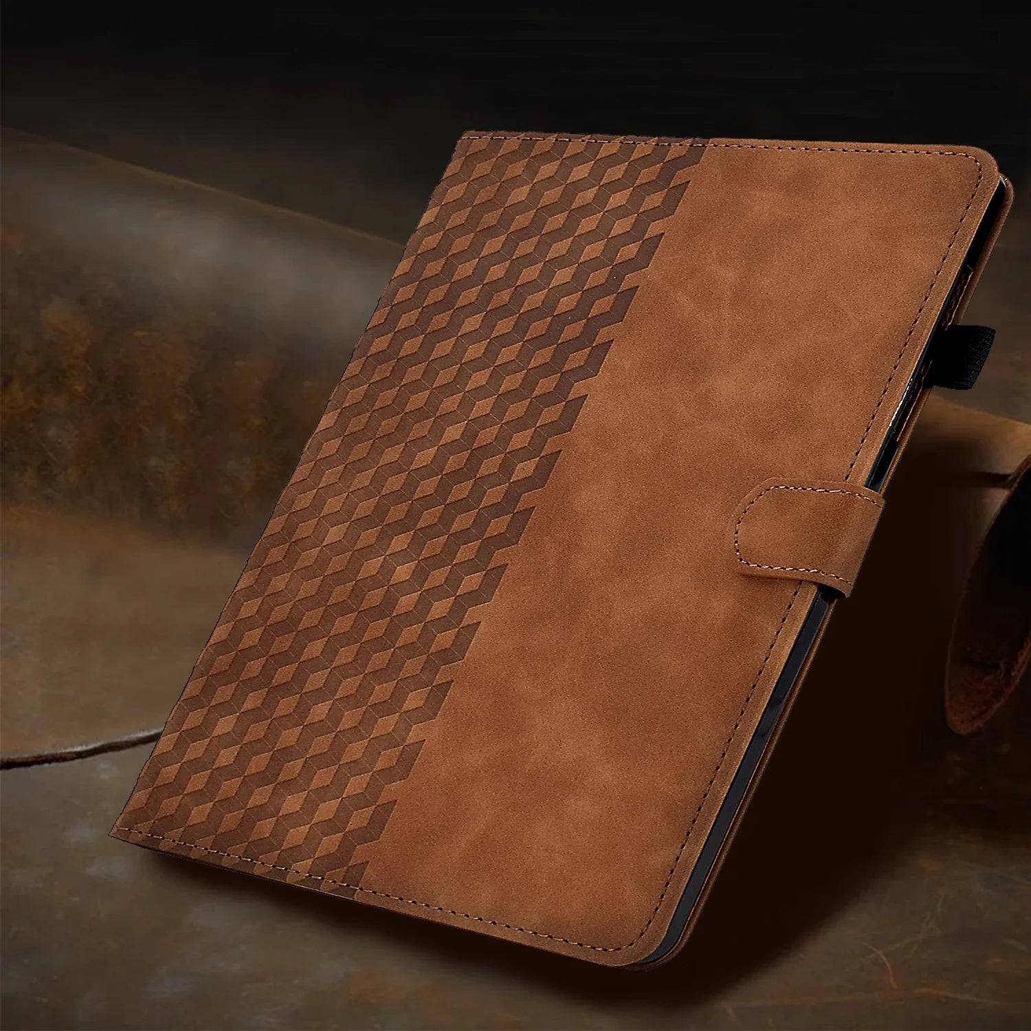 Brown PU Leather Folio Case for iPad 10th Gen 10.9" 2022 V19774