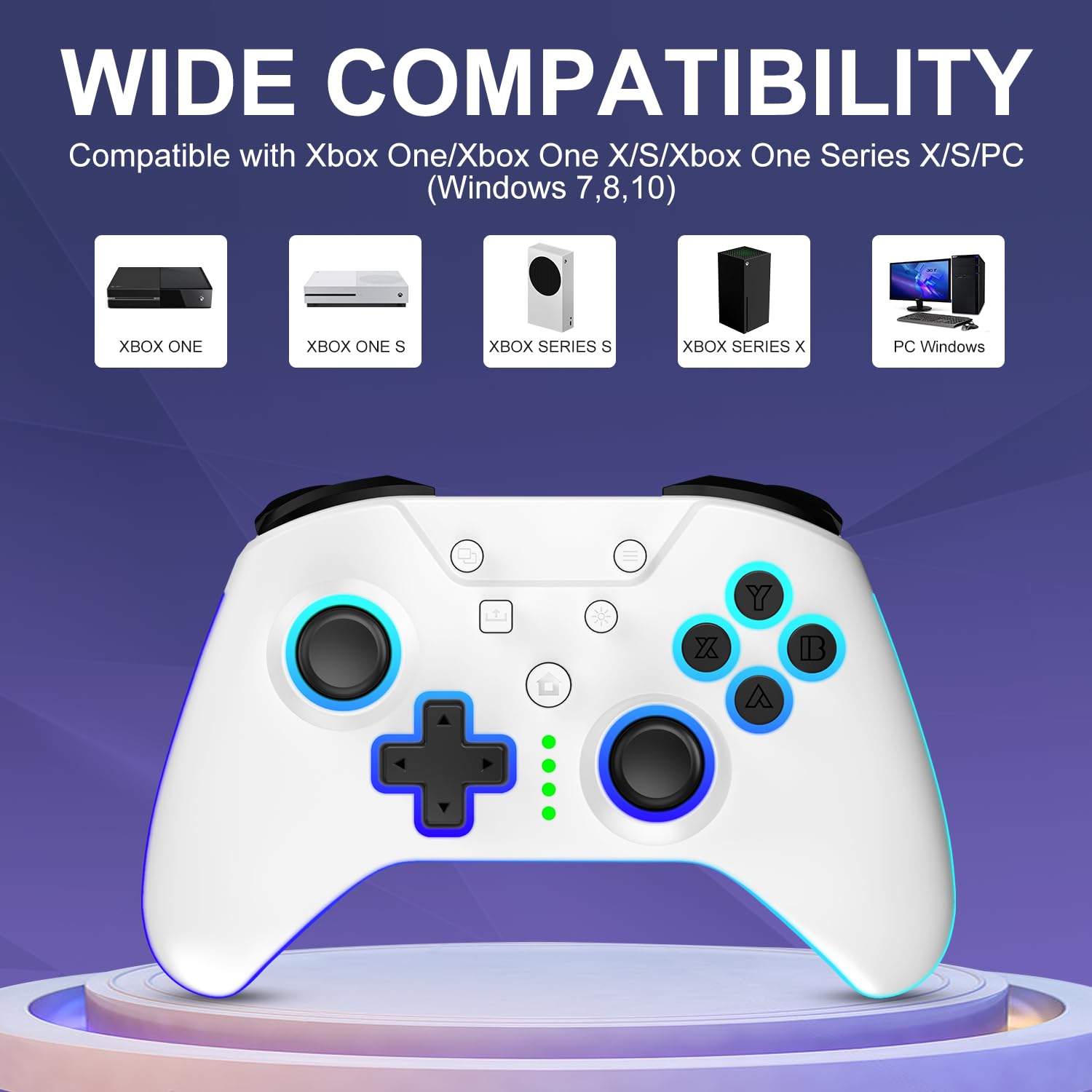 Wireless Xbox Controller with RGB LED Light M82964