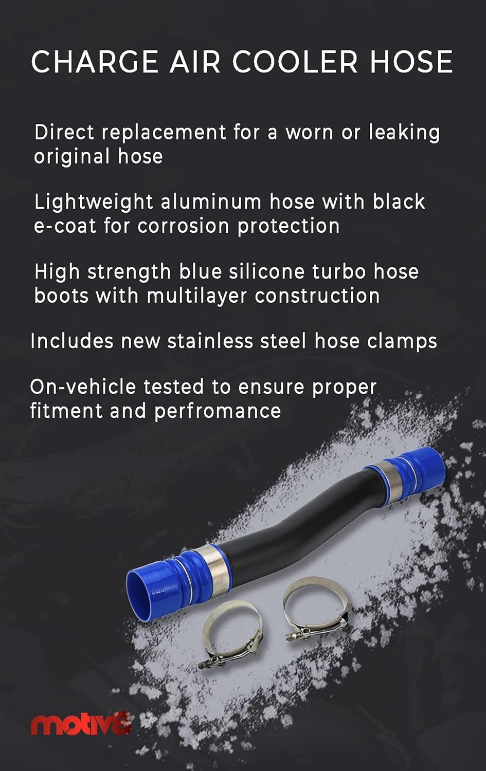 Charge Air Cooler Inlet Hose Compatible with Dodge RAM 2500 3500 4500 5500 C391819