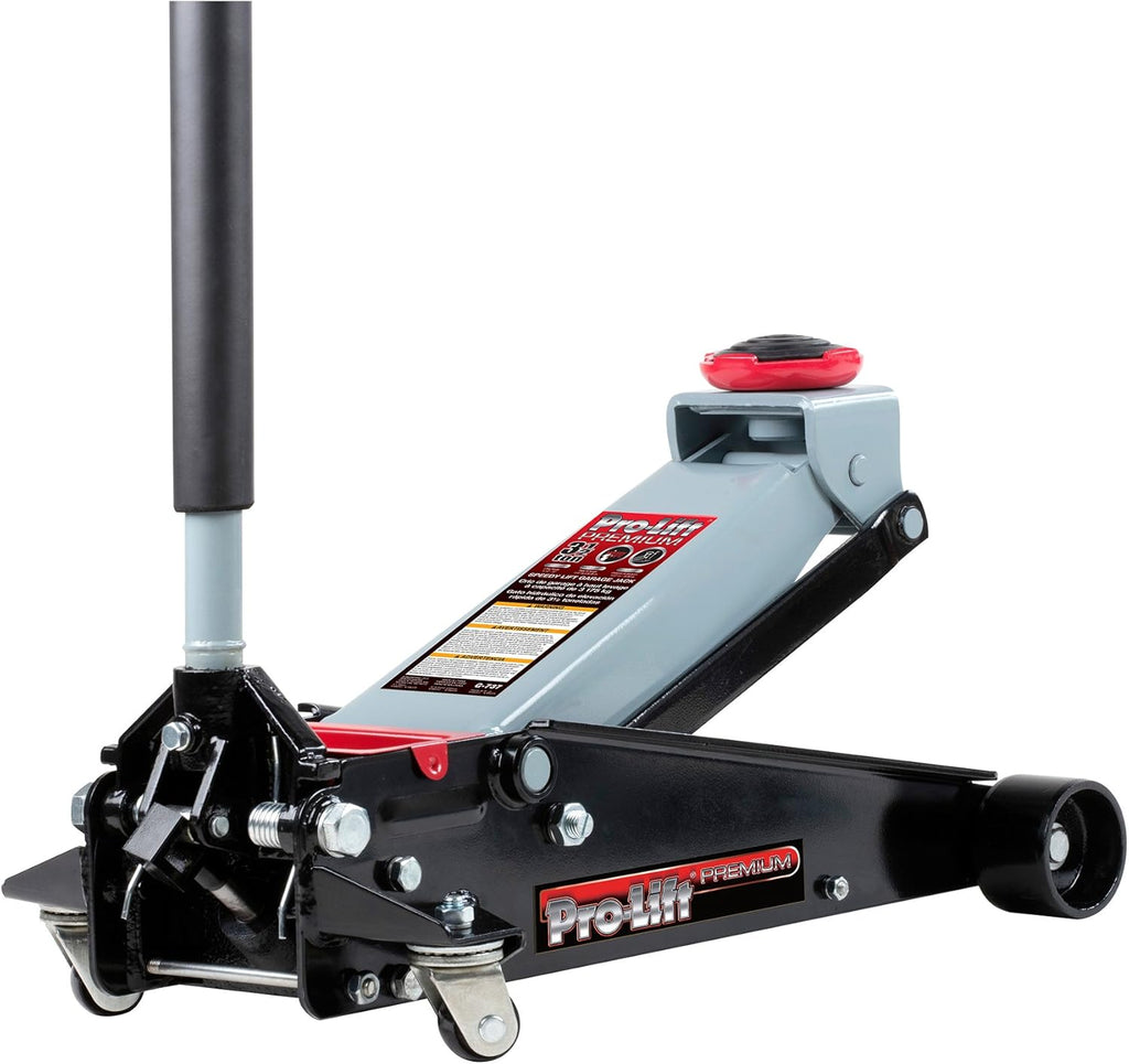 Grey 3-1/2 Ton Capacity Garage Jack D8493