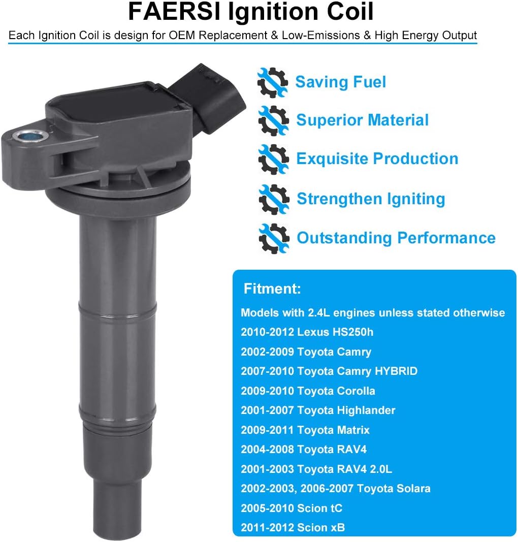 Ignition Coil Pack of 4 V808