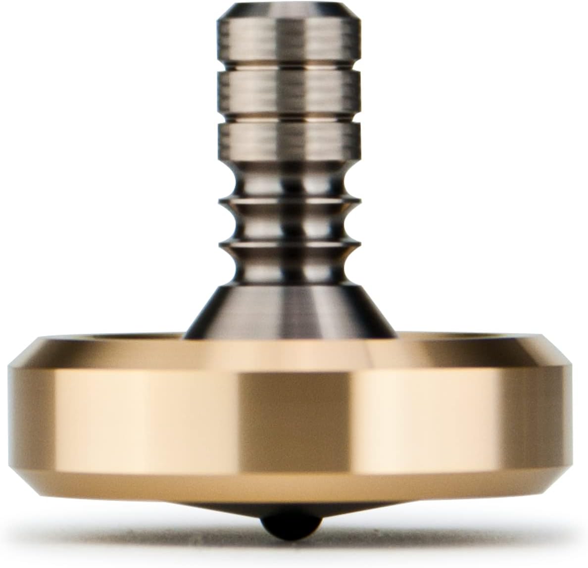 Brass Spinning Top with Titanium Stem, Pack of 2 V344