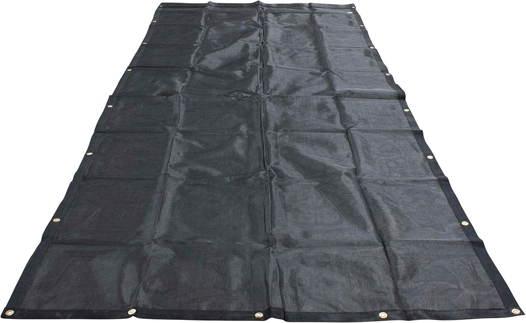 7' x 16' Vinyl Coated Mesh Dump Truck Tarps with 5 Inch 18oz Double Pocket M482688