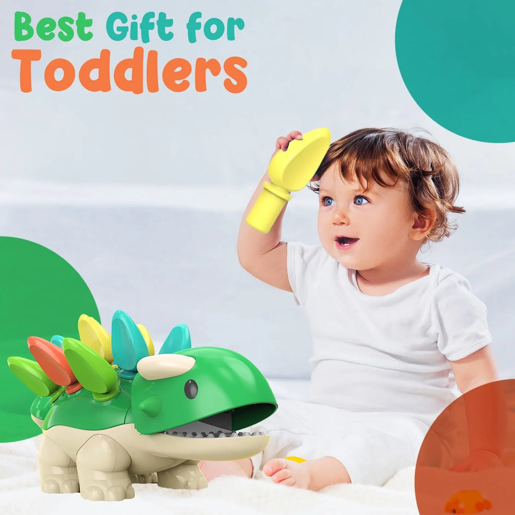 Dinosaur Toy with 12 Spike Quills for Matching Colors N308