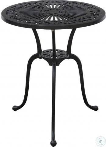 Black Bistro Table Set Y152
