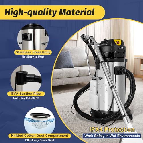 Portable Carpet Cleaning Machine with Mobile Tires (40L) W708023